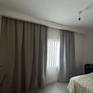 Cortina de Organza de Lino Blanca - Cortina de Blackout Julette