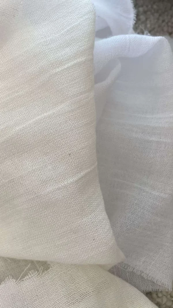 Organza de Lino Blanco o Natural
